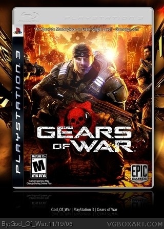 Gears of War PlayStation 3 Box Art Cover by God_Of_War