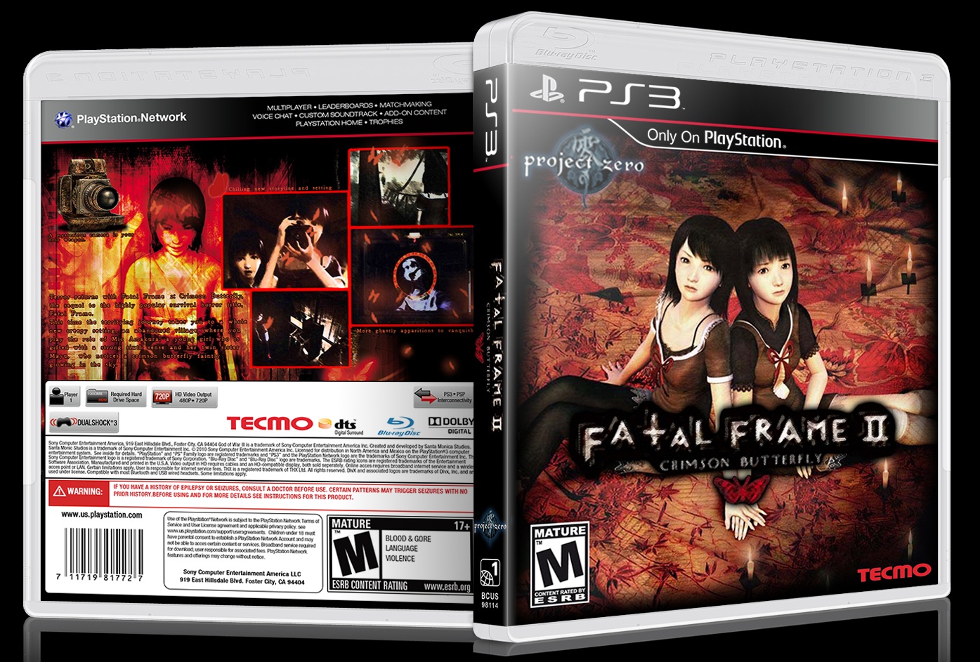 Fatal Frame 2 box cover