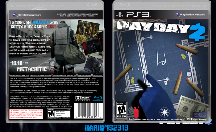 Payday 2 box art cover