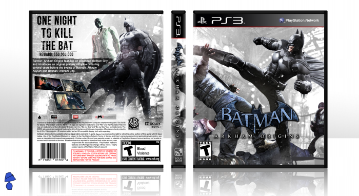 Batman: Arkham Origins PlayStation 3 Box Art Cover by ...