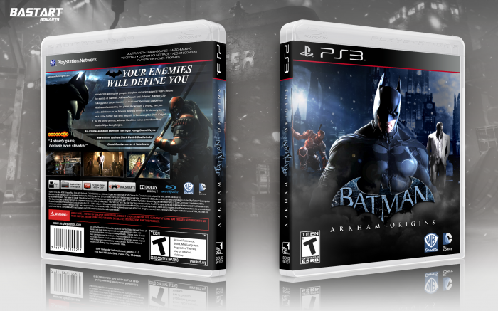 Batman: Arkham Origins PlayStation 3 Box Art Cover by Bastart