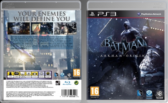 Batman: Arkham Origins PlayStation 3 Box Art Cover by CoverPrototype