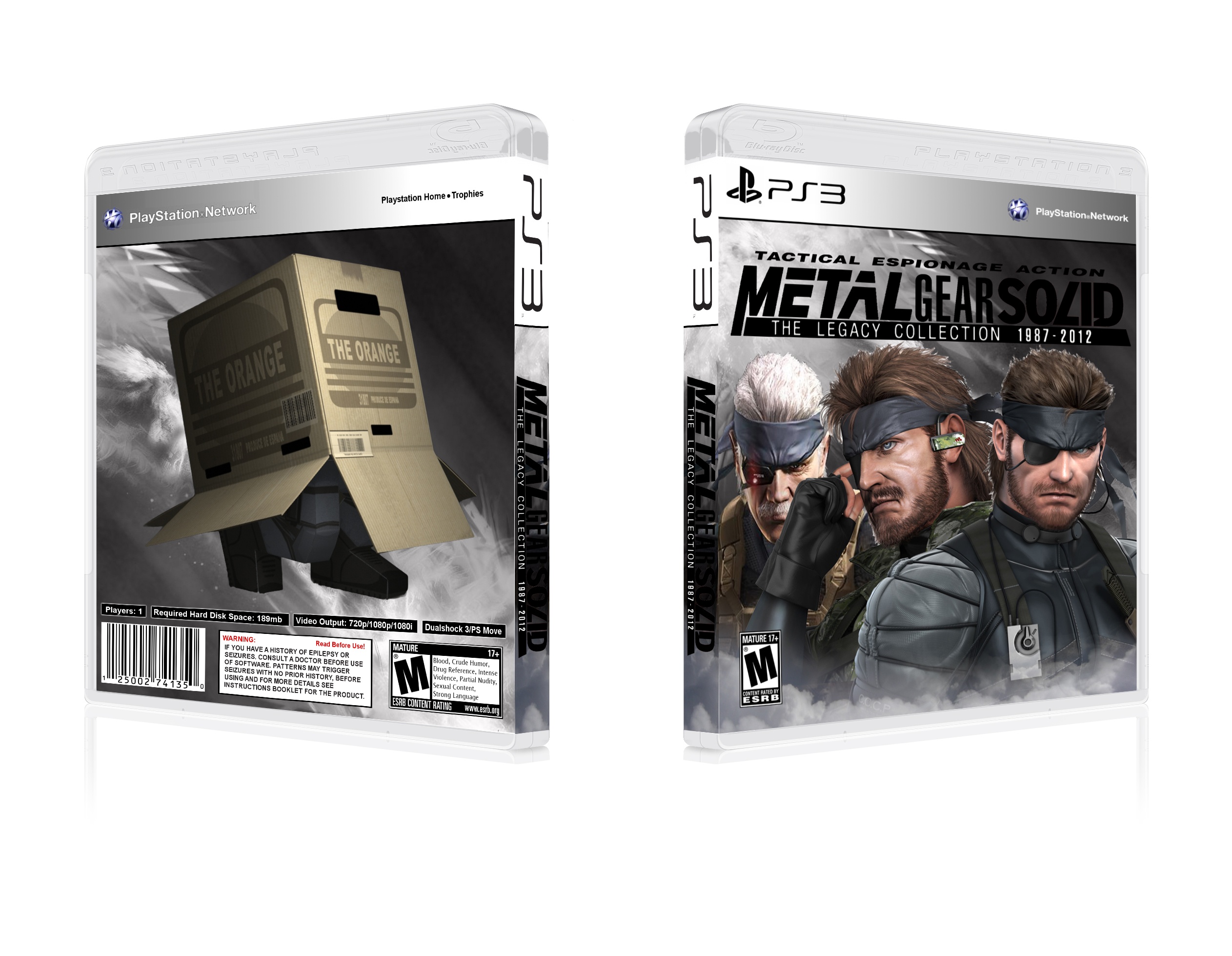 Metal Gear Solid: Legacy Collection PlayStation 3 Box Art Cover by