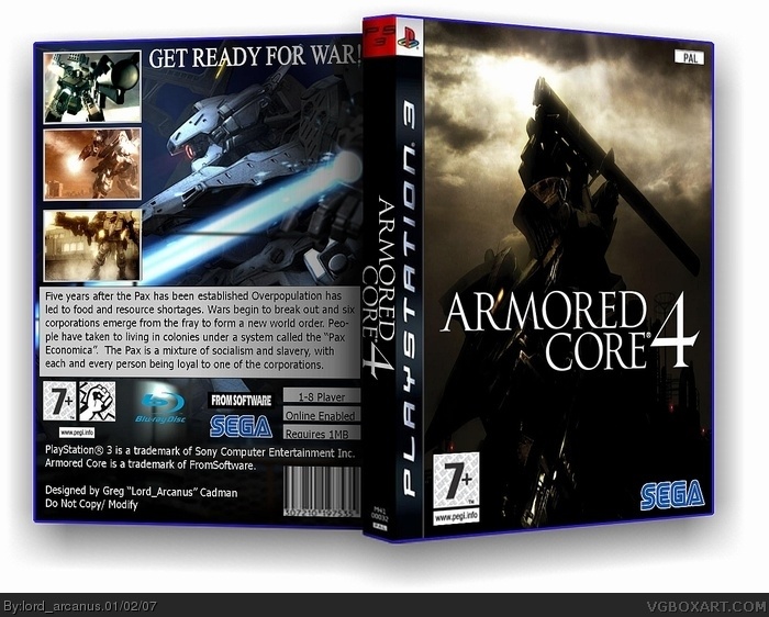 Armored Core 4 - Ps3 - Cover | Poster