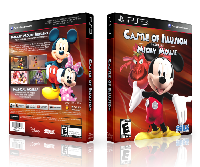Castle of Illusion Starring Mickey Mouse box art cover