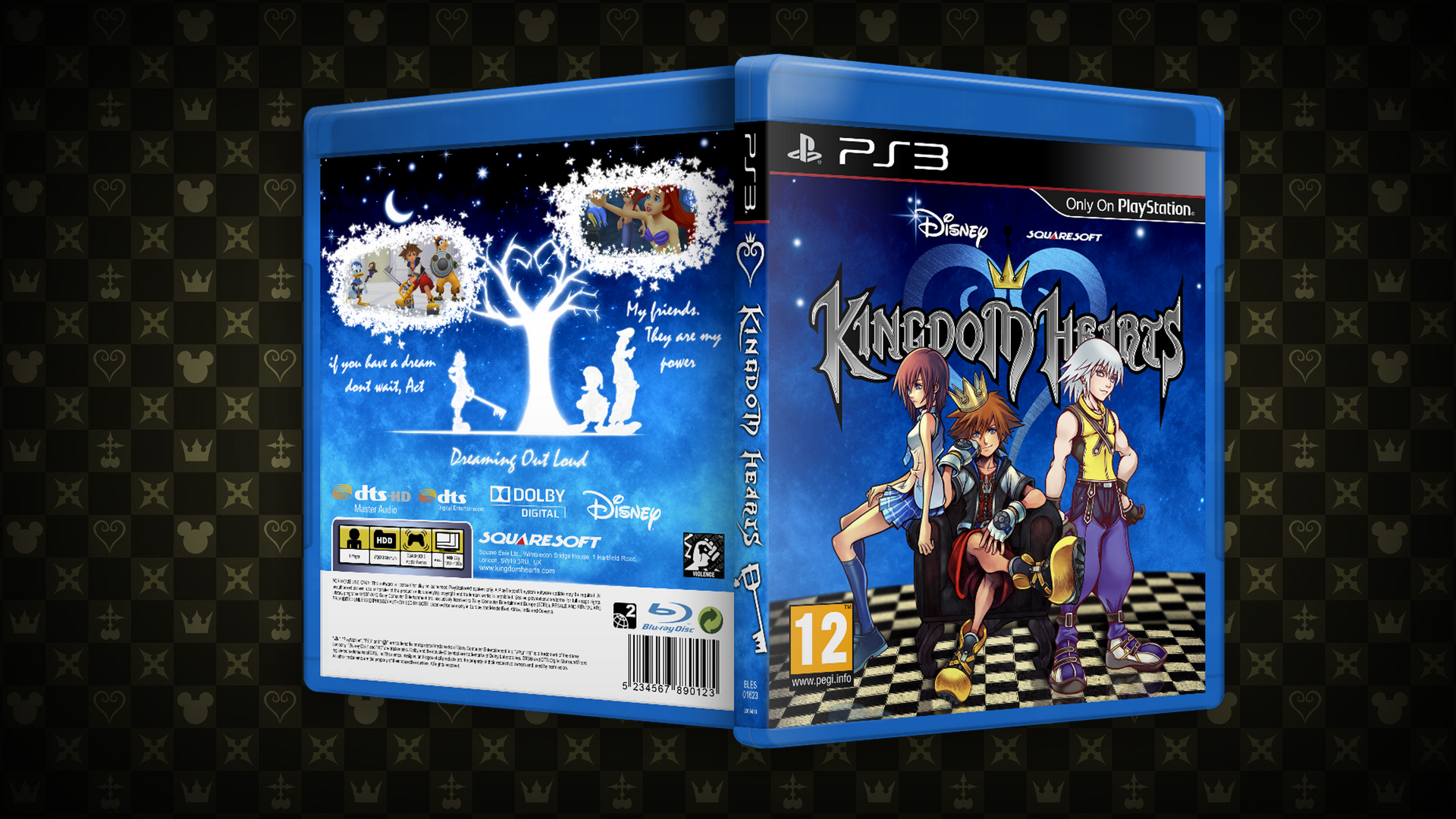 Kingdom Hearts PS3 box cover