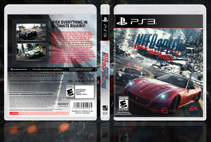 Need For Speed Rivals Playstation 3 Box Art Cover By Edwardpines