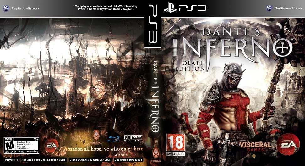 Dante' Inferno box cover