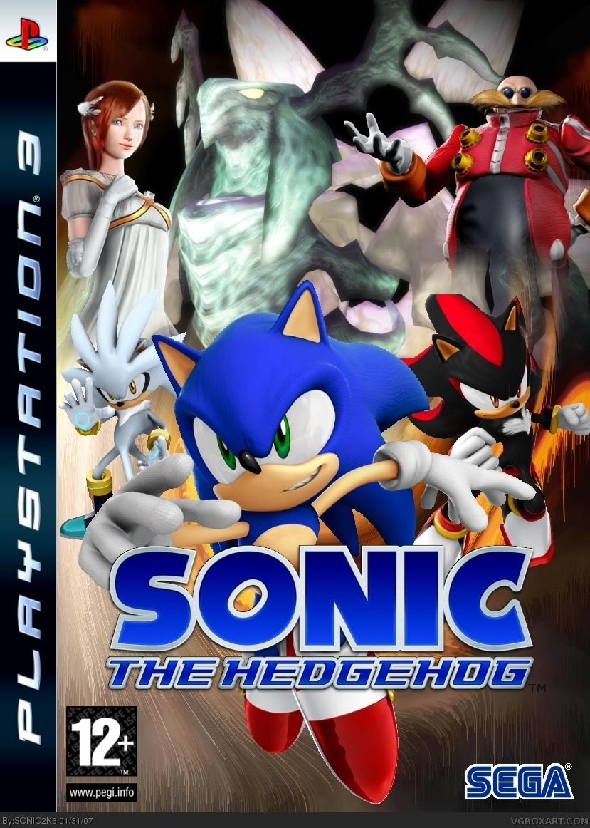 Viewing full size Sonic the Hedgehog box cover