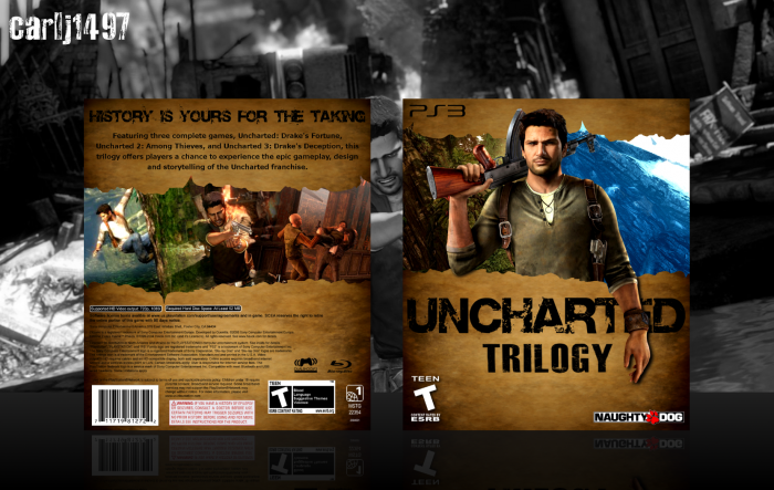 Uncharted Trilogy box art cover