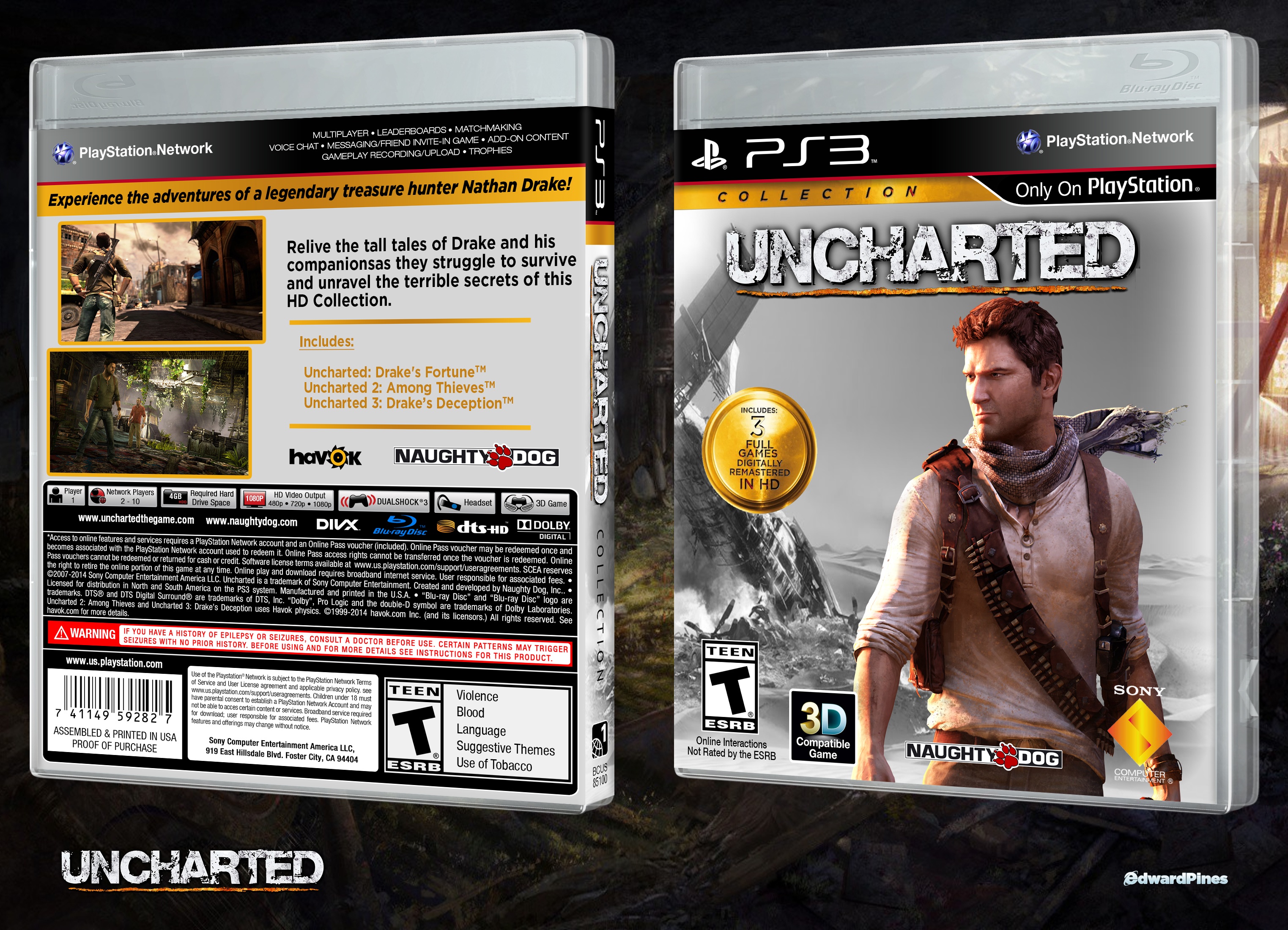 Uncharted HD Collection box cover