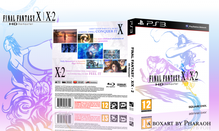 Final Fantasy X | X-2 HD remaster PlayStation 3 Box Art Cover by