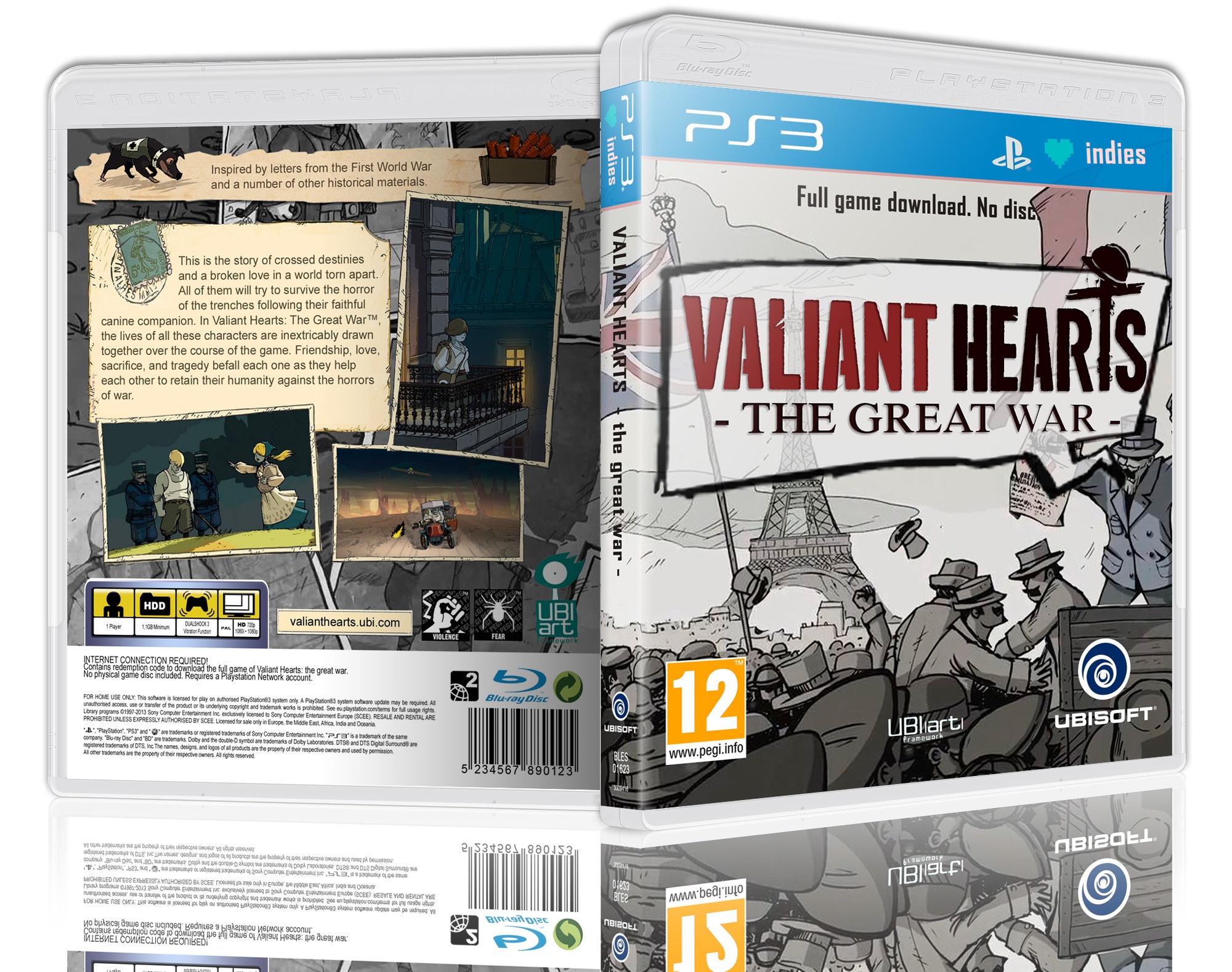Valiant Hearts: The Great War PlayStation 3 Box Art Cover ...