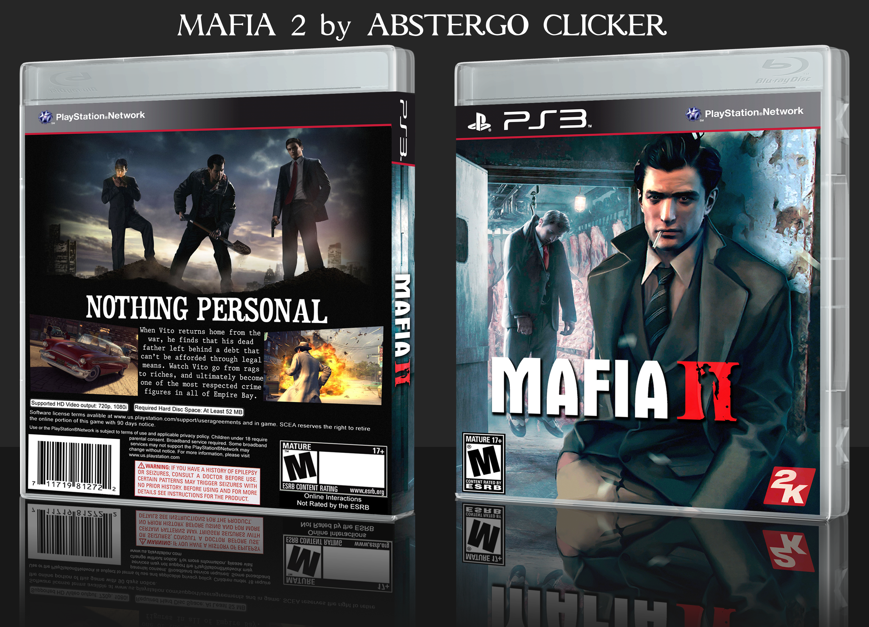 MAFIA II 2 PS3 SONY PLAYSTATION 3 COMPLETE MAP MANUAL 2K GAMES