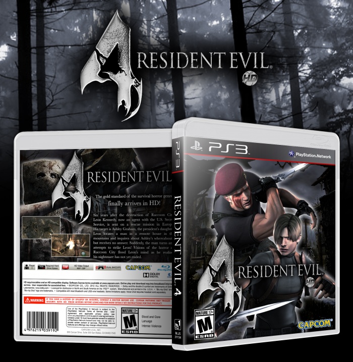 Resident Evil 4 HD PlayStation 3 Box Art Cover by Solid Romi