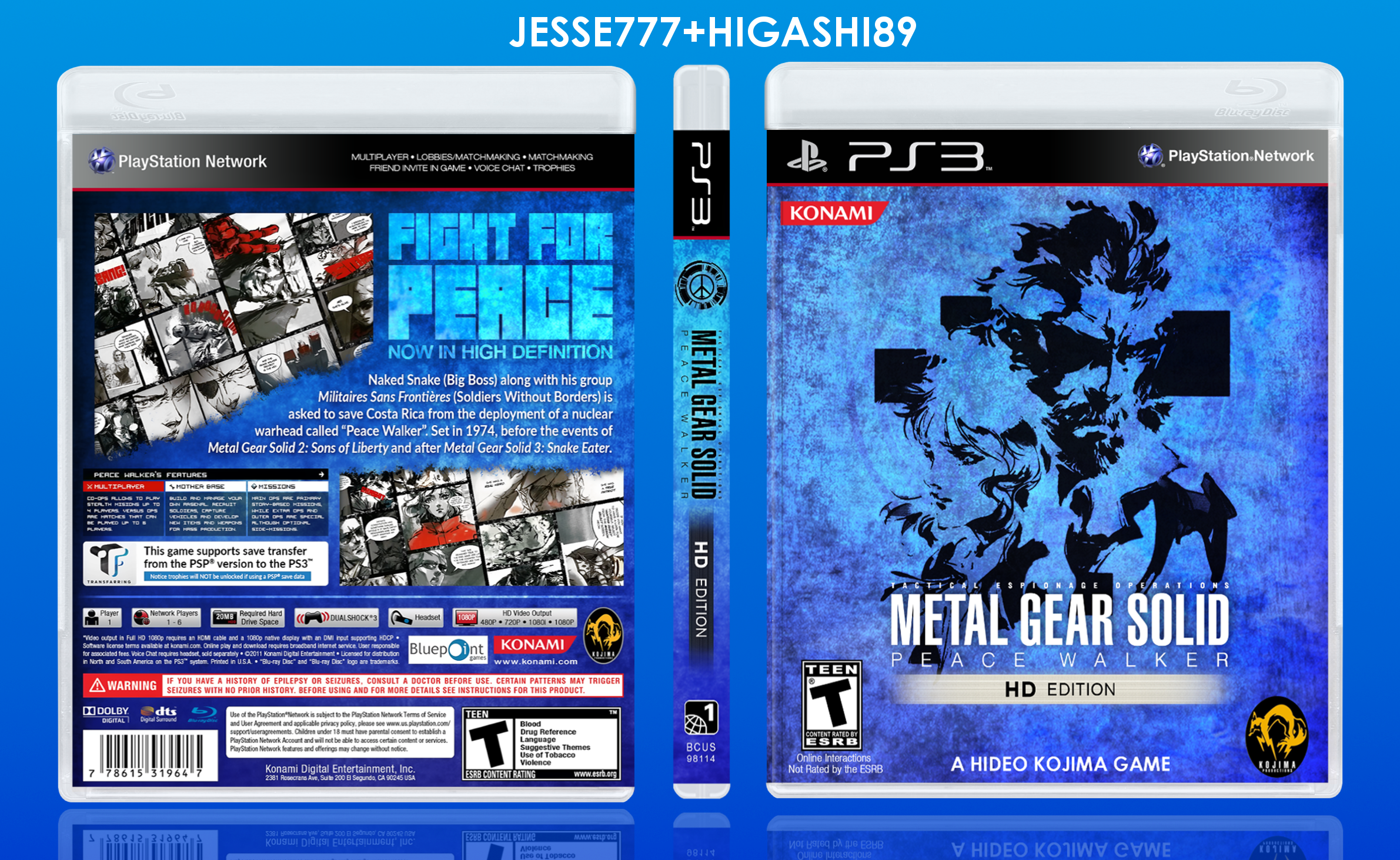 Metal Gear Solid Peace Walker HD Edition box cover