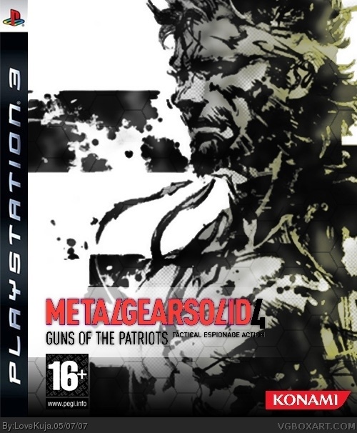 Metal Gear 2: Solid Snake PlayStation 2 Box Art Cover by Keeper_DP