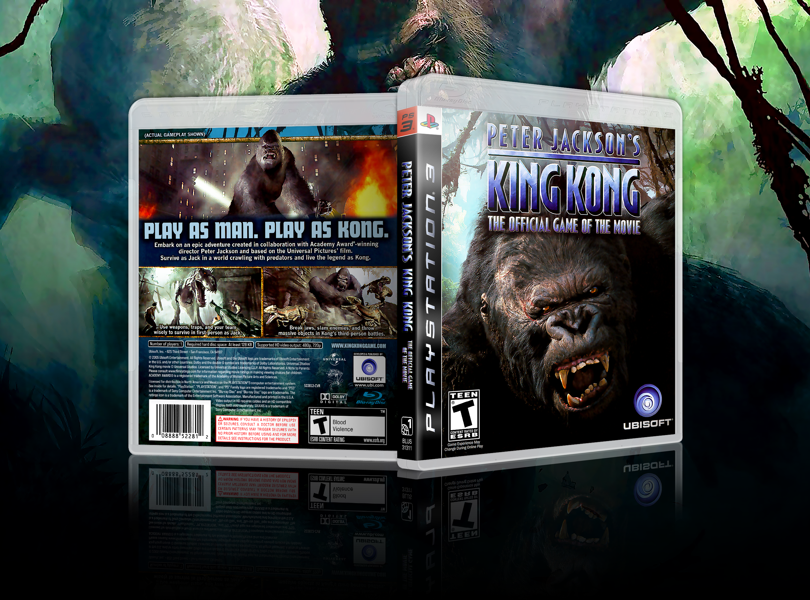 Peter Jackson's King Kong box cover