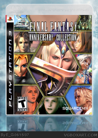Final Fantasy: Anniversary Collection PlayStation 3 Box Art Cover by E_G