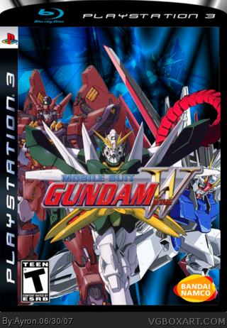 Gundam Wing box cover