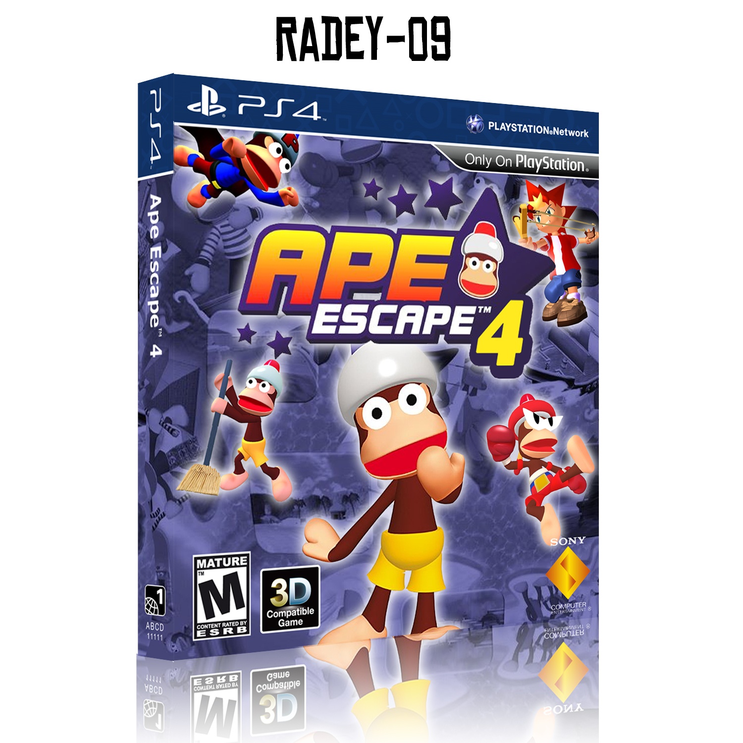 Ape Escape 4 PlayStation 4 Box Art Cover by radey-09