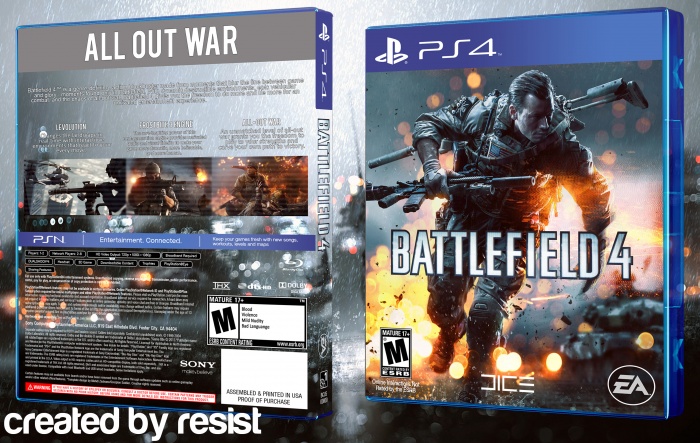 Battlefield 4 PS4 Custom PS1 Inspired Case 