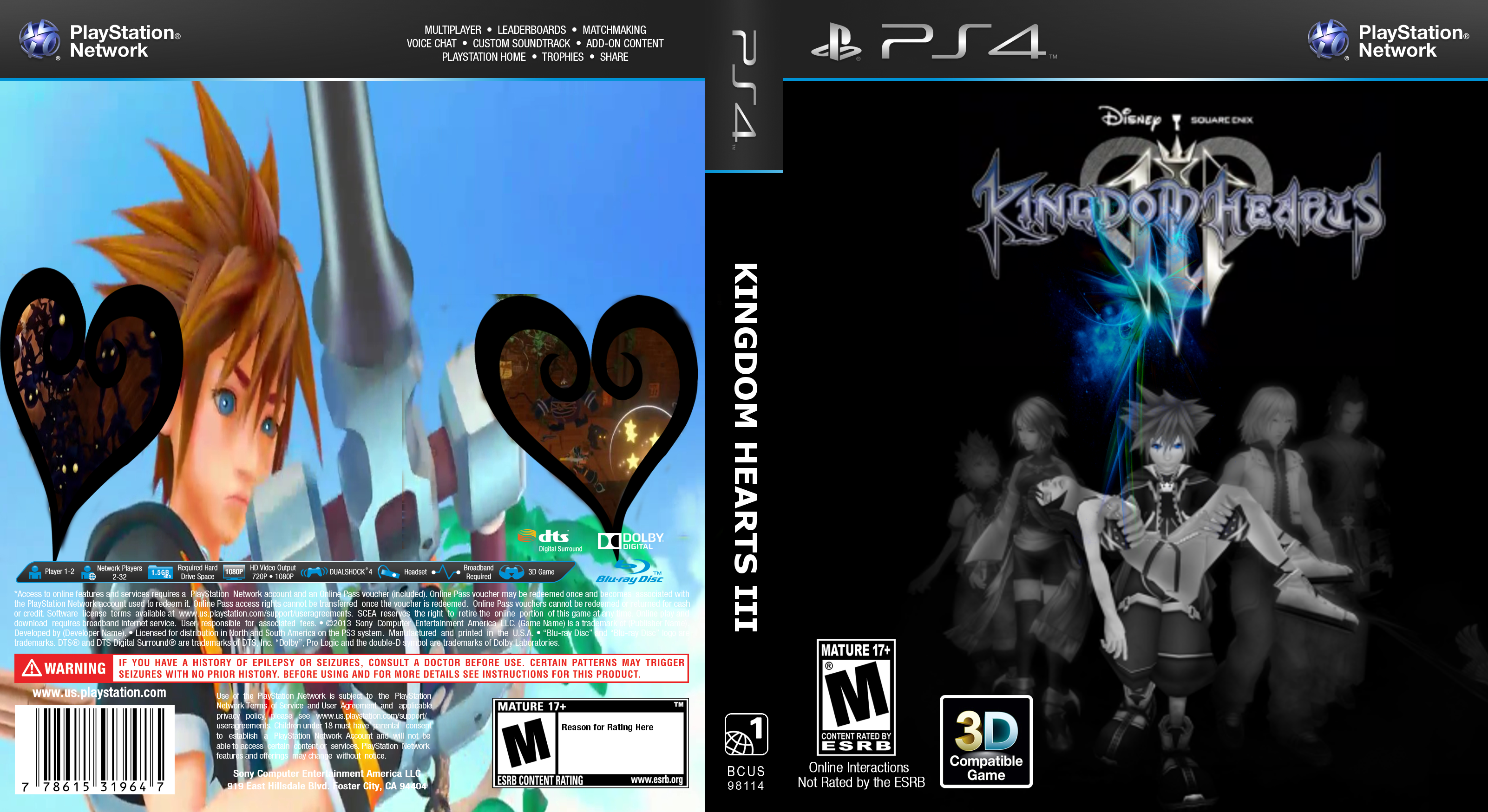 kingdom hearts 3 deluxe edition box art