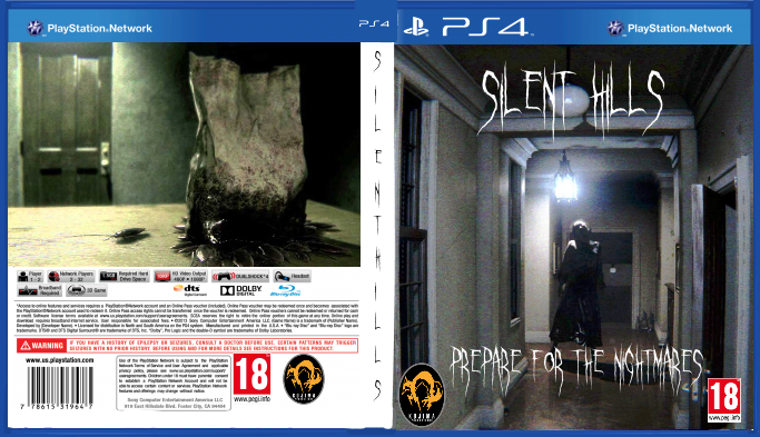 Silent Hills PlayStation 4 Box Art Cover by Alphaxdoom