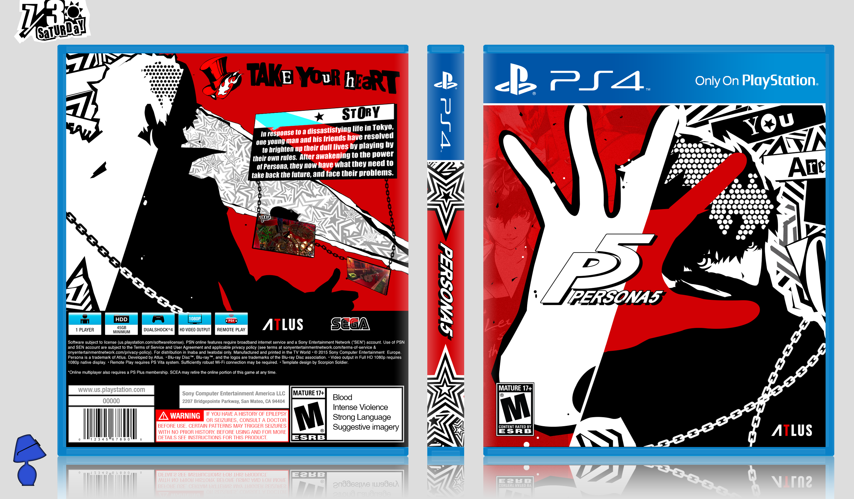 Persona 5 box art cover. 