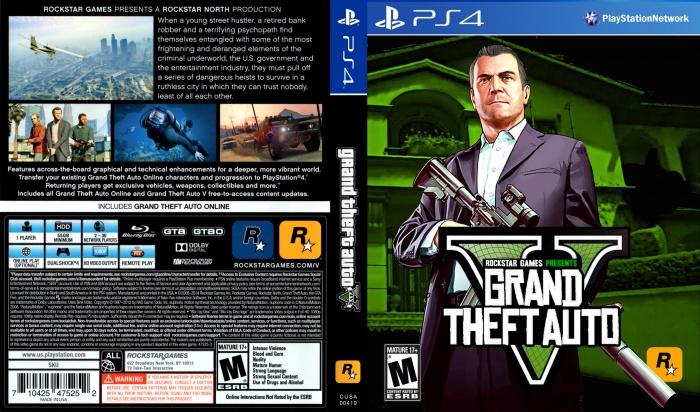 Poster Cartaz GTA V PS3 PS4 Playstation PC game Xbox 360