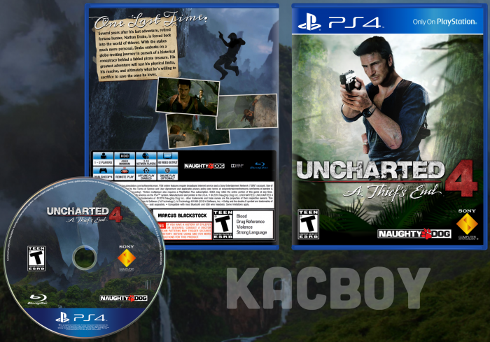 Uncharted 4: A Thief's End PS4 Custom PS1 Inspired Case 