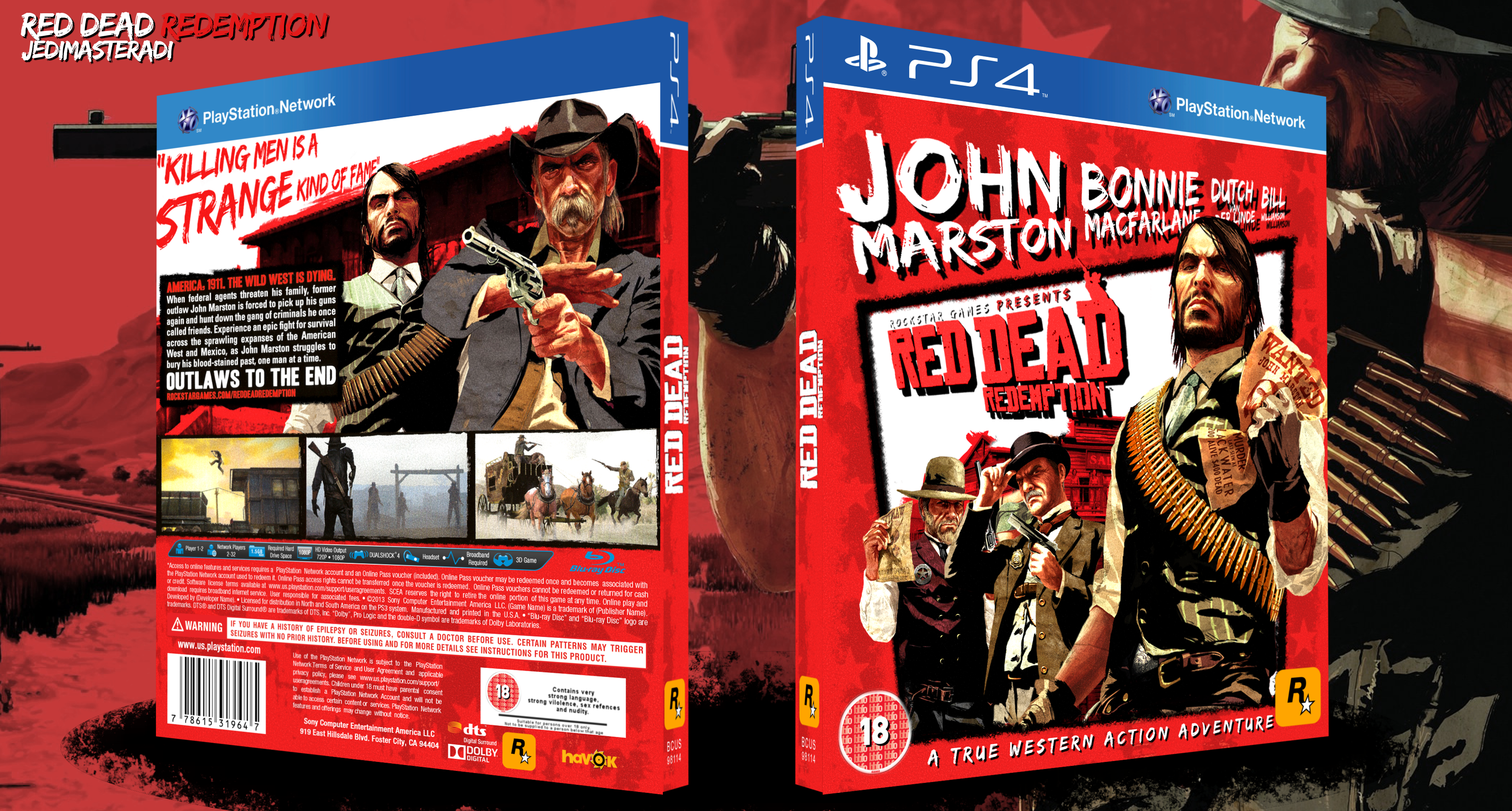 red dead redemption 2 cover button
