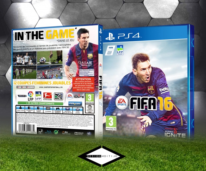 Gooey Drijvende kracht pizza FIFA 16 PlayStation 4 Box Art Cover by E-Volition