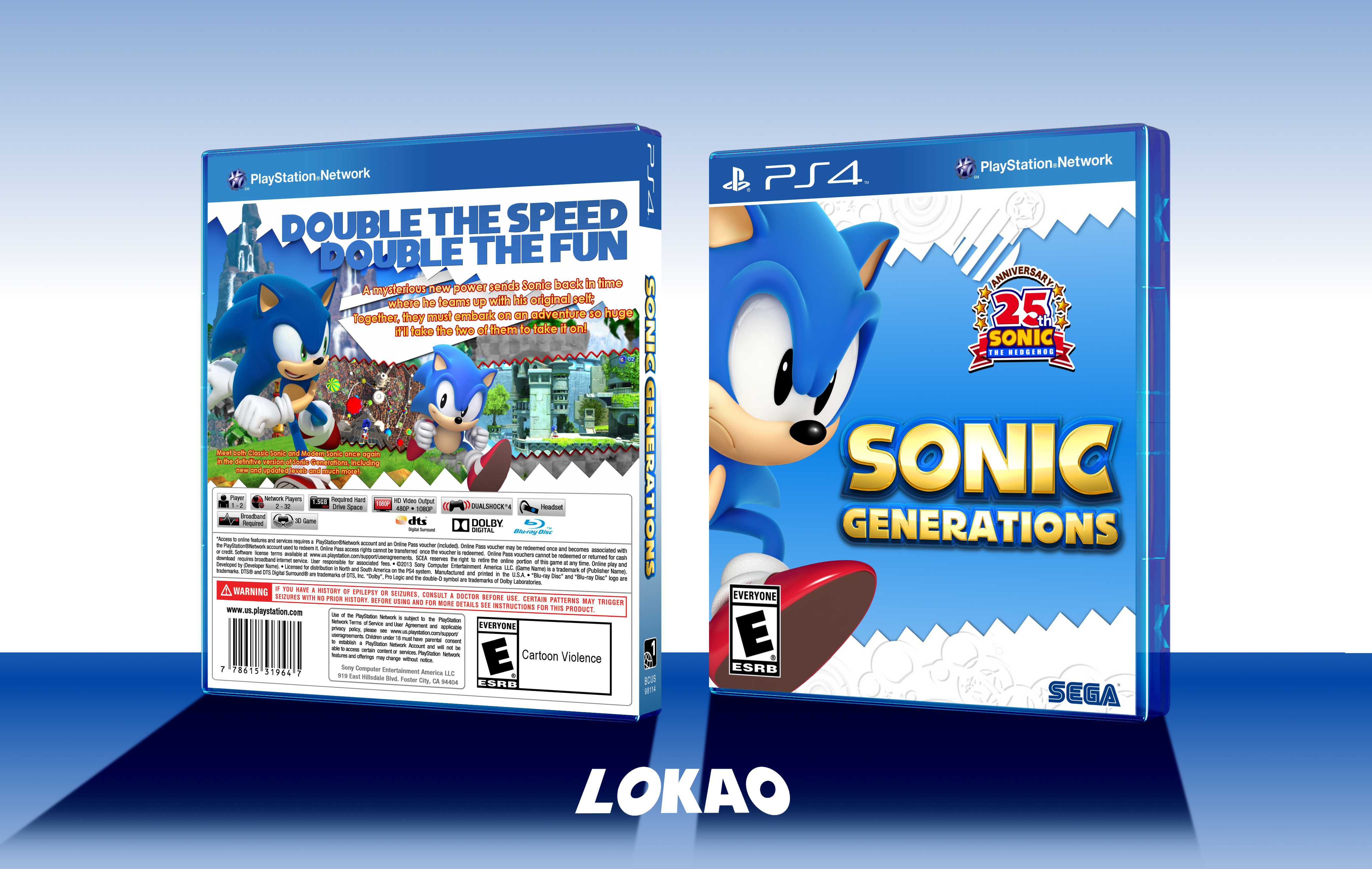 Sonic Generations Cover (PS4) by XenokoHarinezumi on DeviantArt