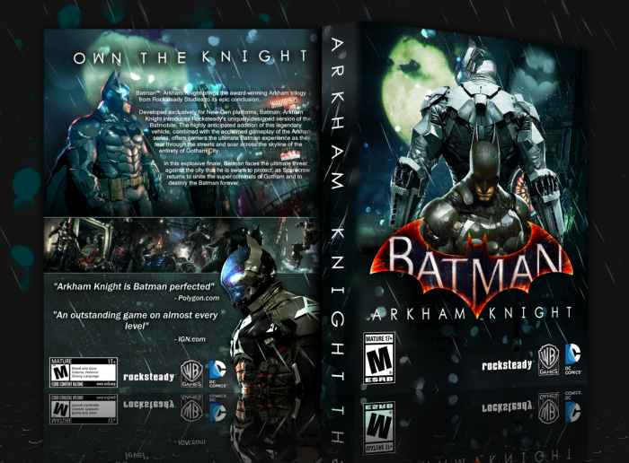 Batman: Arkham Knight box art cover