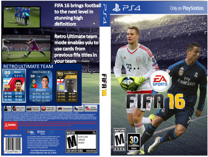 Fifa 16 Playstation 4 Box Art Cover By Kasuba32