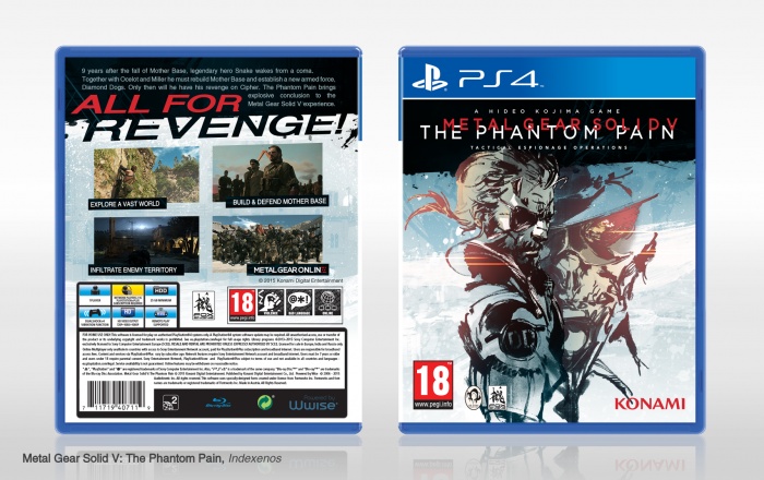 Metal Gear Solid V: the Phantom Pain PS4 Custom PS1 Inspired 
