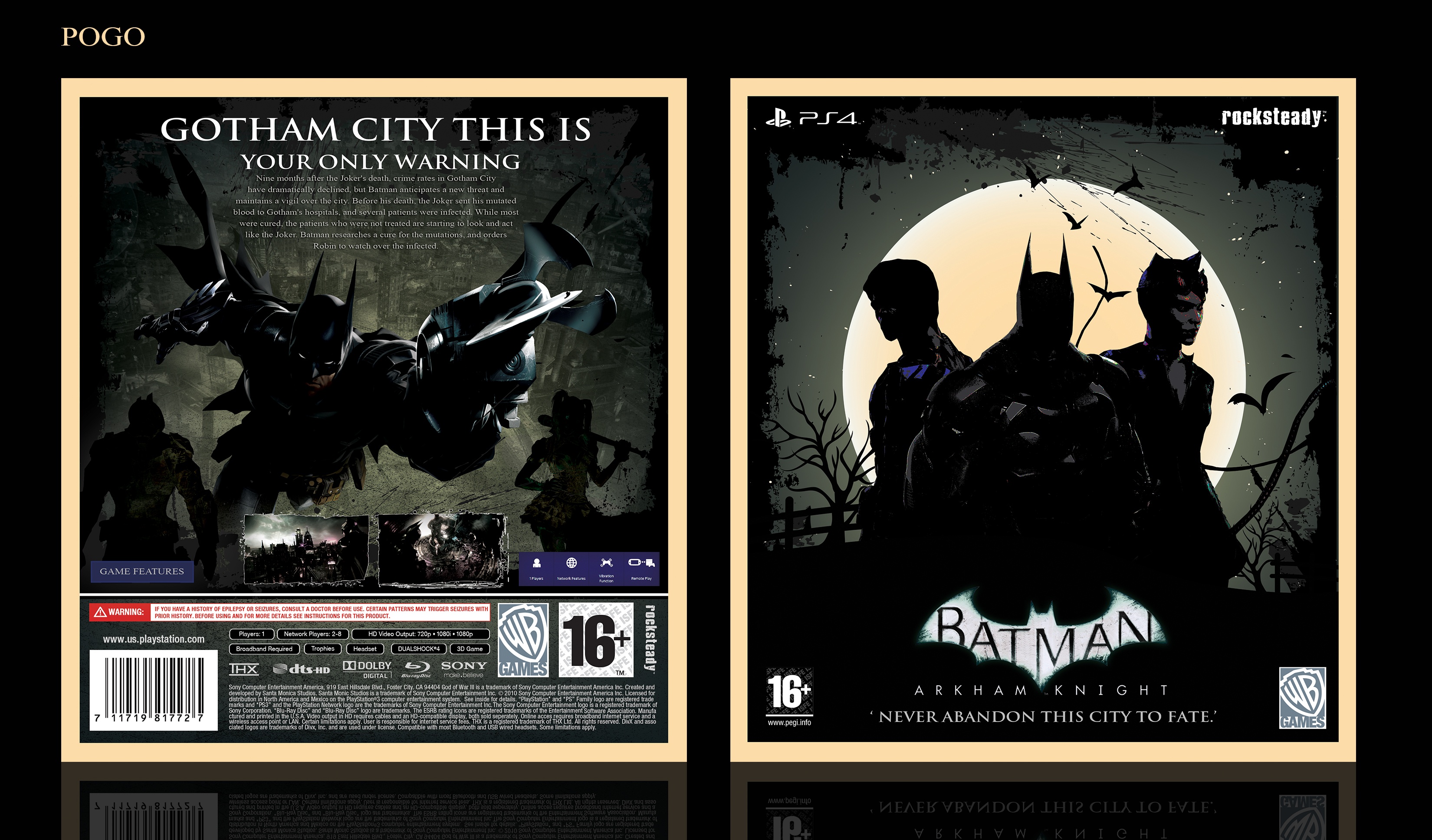 Batman Arkham Origins PlayStation 4 Box Art Cover by deadpool101