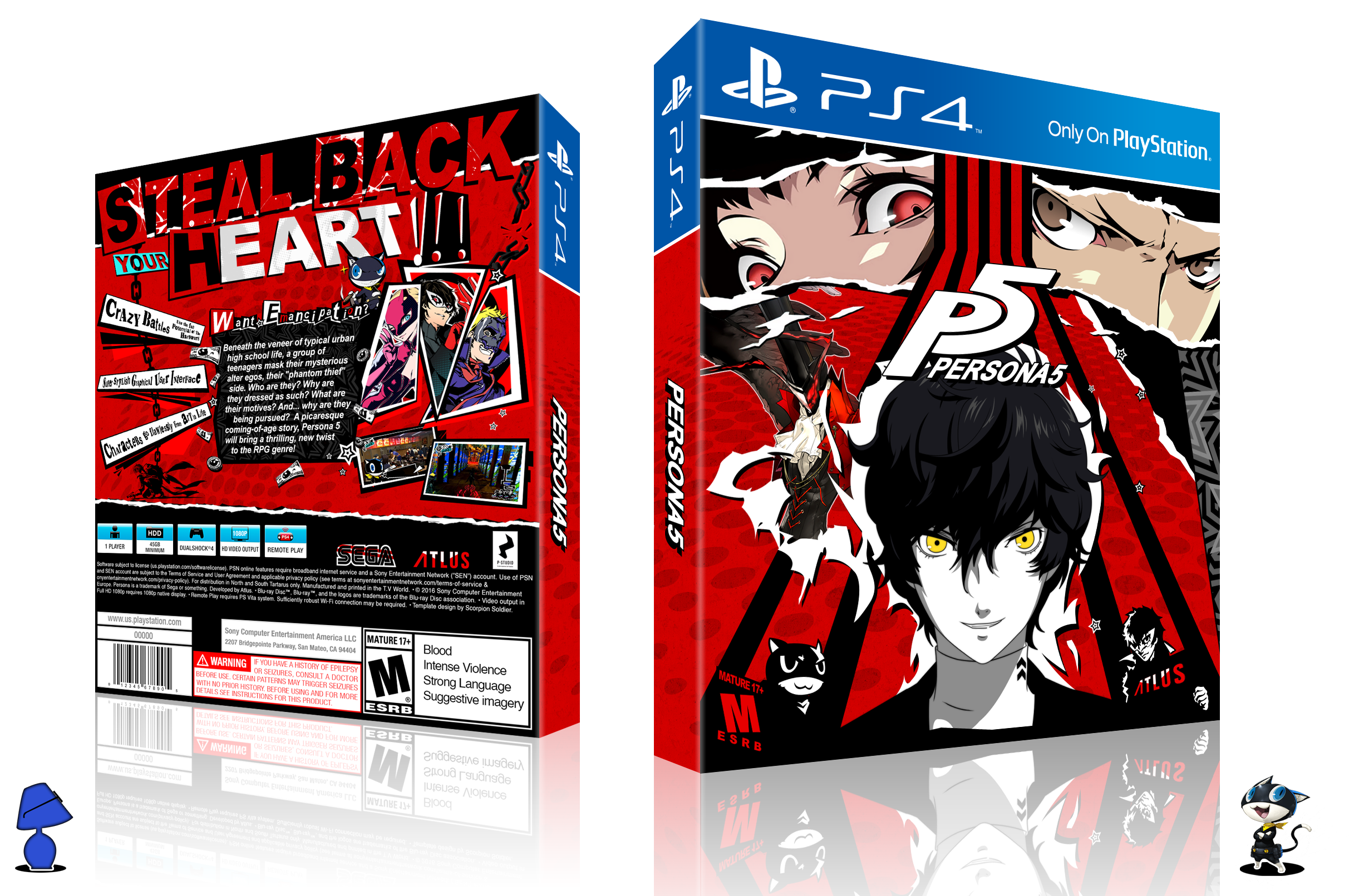 Viewing full size Persona 5 box cover.