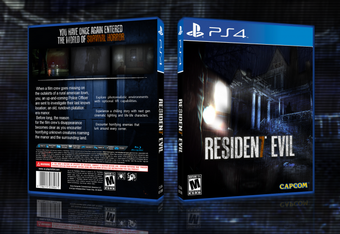Box Resident 7 JengaSoft by Evil Art PlayStation 4 Cover