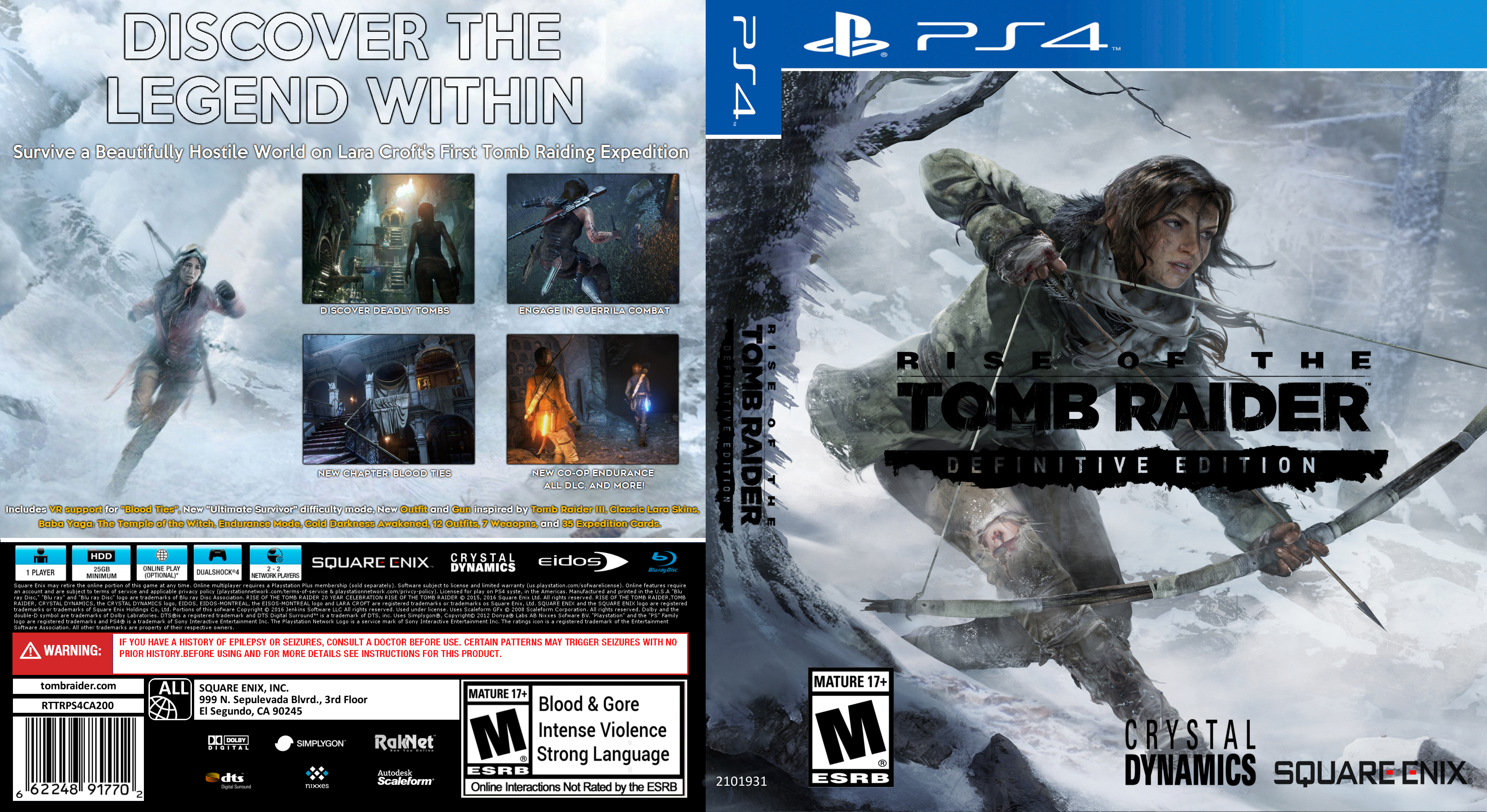 Rise of the Tomb Raider: 20 Year Celebration PlayStation 4 ...