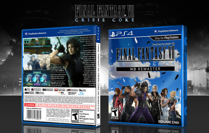 Final Fantasy VII: Crisis Core HD Remaster box art cover