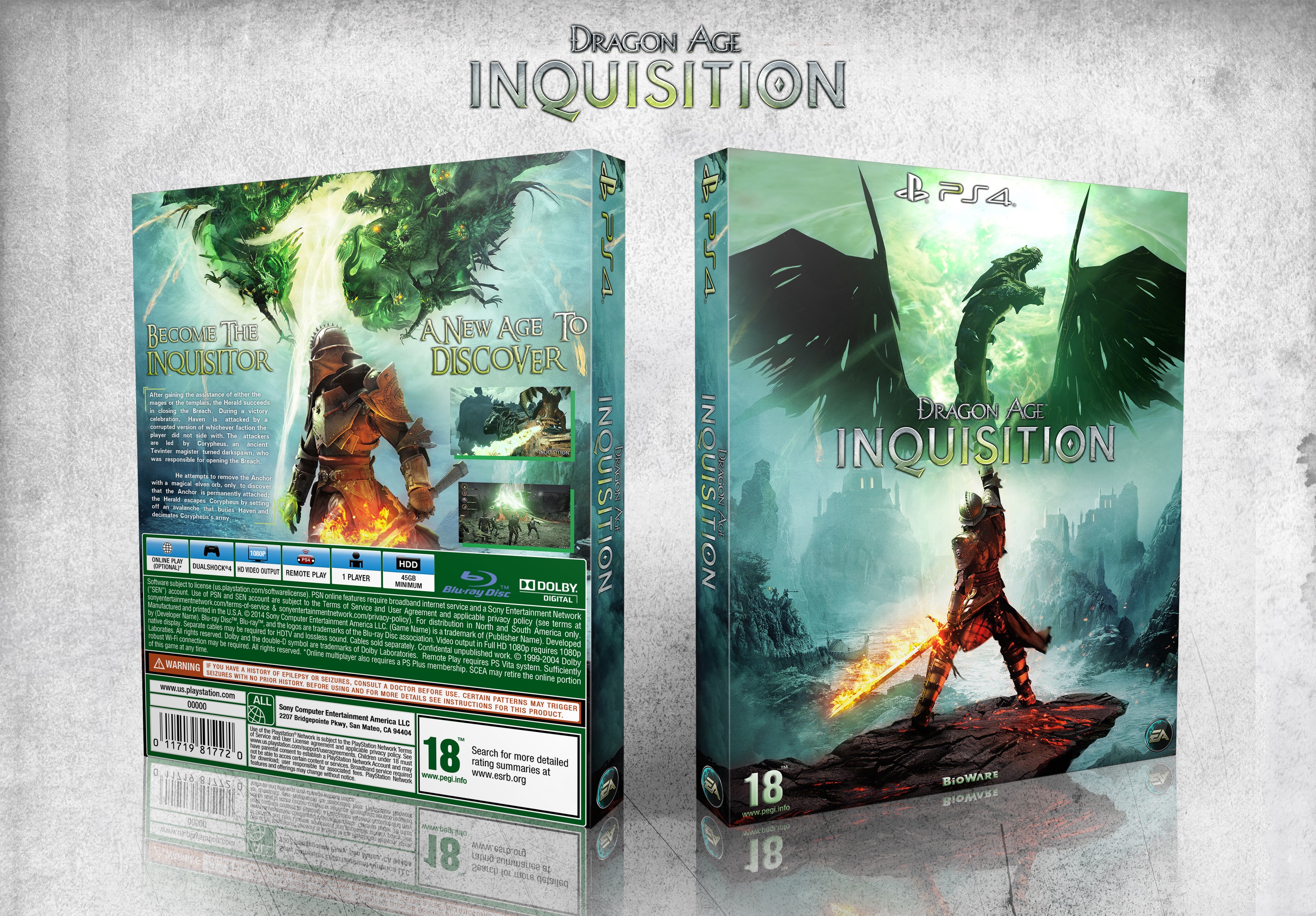 Viewing full size Dragon Age: Inquisition box cover