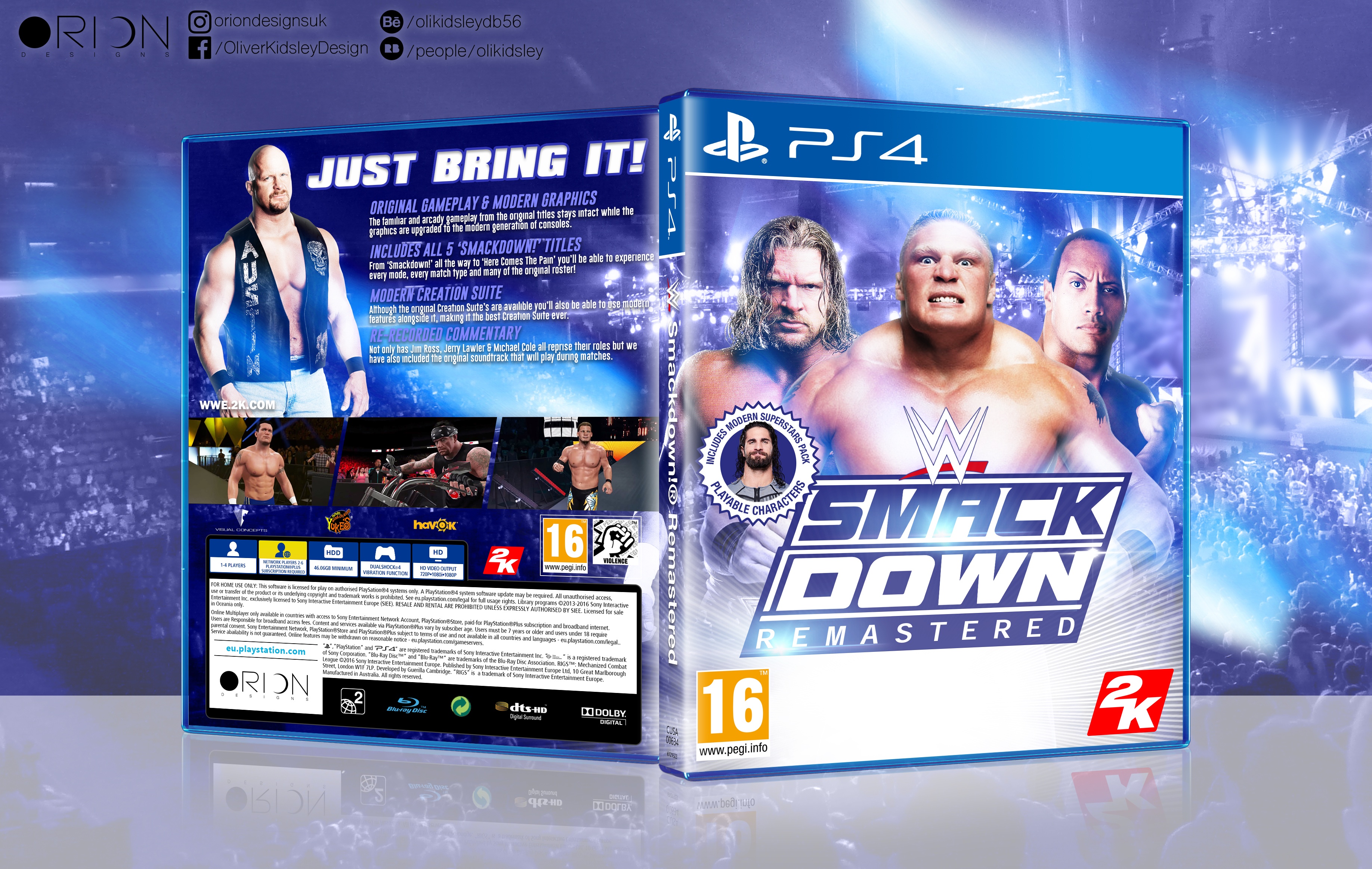 WWE Smackdown! Remastered box cover