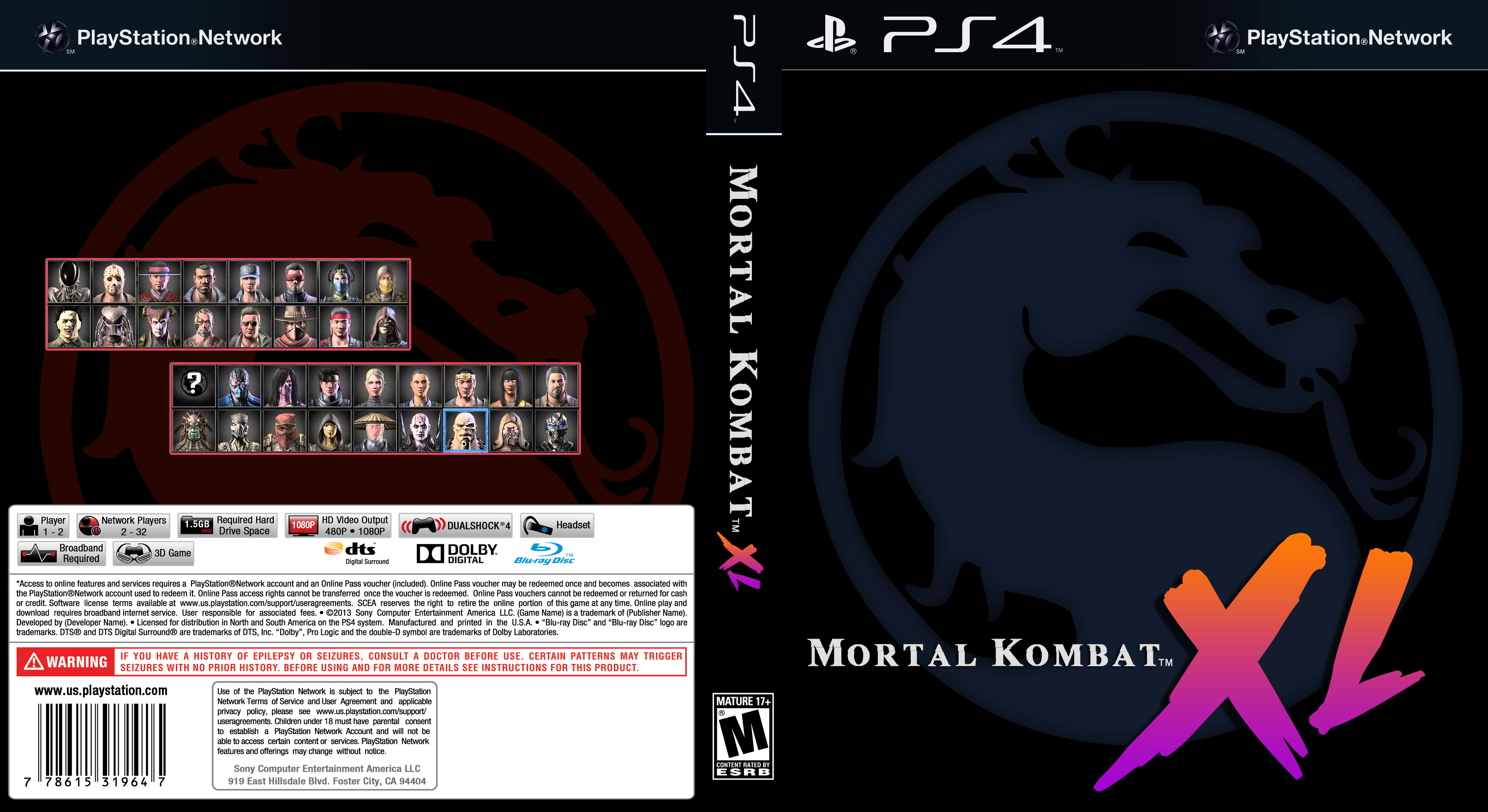 Mortal Kombat XL box cover