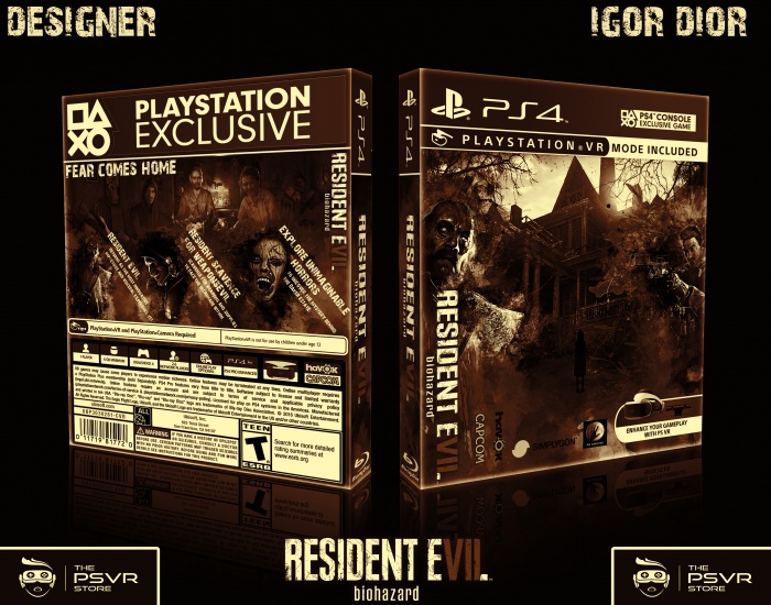 Resident Evil 7: Biohazard(PSVR) PlayStation 4 Box Art Cover by Wolfenstein  The Old