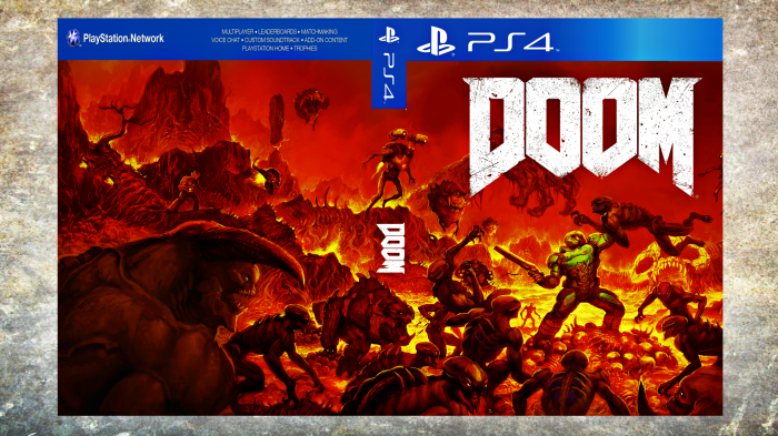 Doom 2016 Playstation 4 Box Art Cover By Bodskih