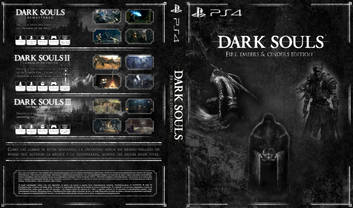 Dark Souls Trilogy PlayStation 4 Box Art Cover by Mario117