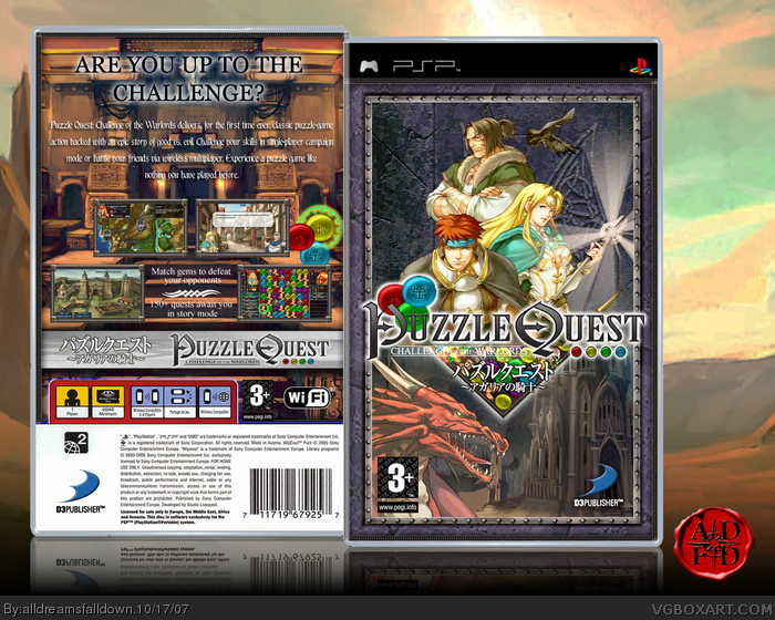Puzzle Quest: Challenge of the Warlords box art cover