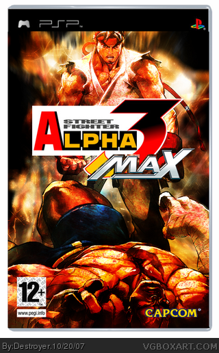 Street Fighter Alpha 3 Max PSP Box Art Cover by Destroyer